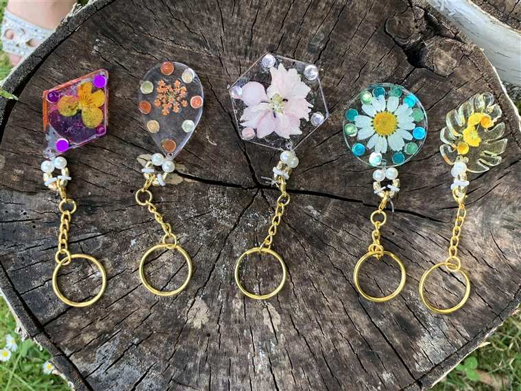 Porte-clé floral Sollemnia