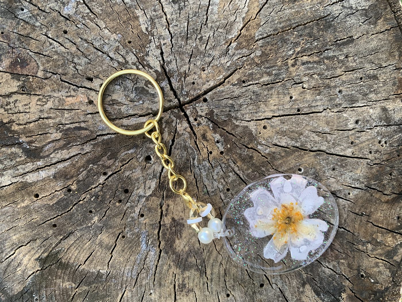 Porte-clé marguerite